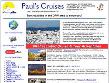 Tablet Screenshot of paulscruises.com